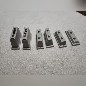 Life-Like Trains Bridge Pier Riser Support Set 6 Piece Accessory HO Scale Gauge